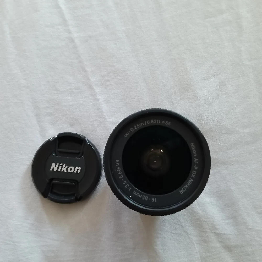 Nikon AF-P DX NIKKOR 18-55mm f/3.5-5.6G VR lens for DSLR camera